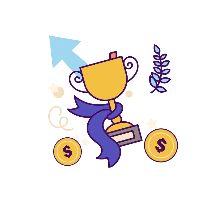 Champion trophy Illustration